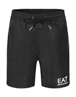 ea7 summer beach pants cotton hommes neon strips black